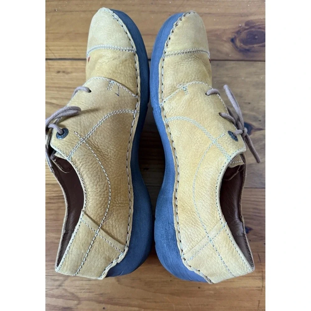 Josef Seibel Shoes Leather Comfort Lace Up Walking Shoes Germany Fergey 40 Tan